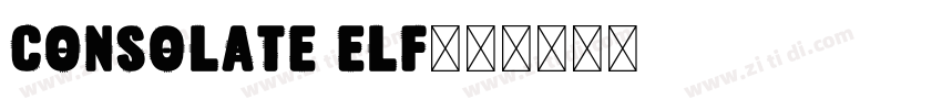 Consolate Elf字体字体转换